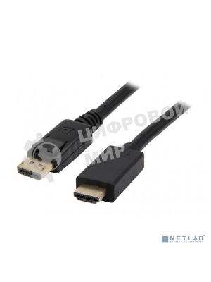 Кабель KS-is KS-385-3 DP M HDMI M 1080p, 3м