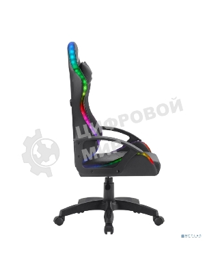 Кресло Defender Factor X RGB черный, экокожа, 120 кг