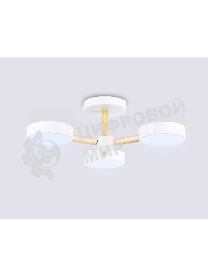 Светильник Ambrella light FL4821/3 WH белый 3000K-6400K 40W D580*160 (ПДУ ИК)