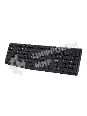Комплект клавиатура+мышь Acer OMW141 проводной, USB, 1200 DPI, чёрный