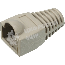 Защитные колпачки для кабеля 6,0мм cat.5, на соединение коннектора с кабелем, серый, 100 шт. в пчк