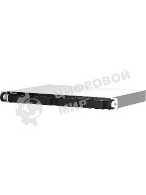 Сетевое хранилище SMB QNAP TS-464eU-8G NAS 4 HDD trays, rackmount 1U, 1 PSU. 4-core Intel Celeron N5105/N5095 2.0-2.9 GHz, 8 Gb RAM, 2x2.5GbE, 2xUSB 3.2 Gen 2 (10Gbps), 2xUSB 2.0, 1xHDMI, 2xM.2 PCIe Gen 3 x1 slots, W/o rail kit RAIL-B02