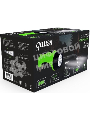 Фонарь ручной модель GFL105 7LED 60lm lead acid 700mAh LED 1/12/72