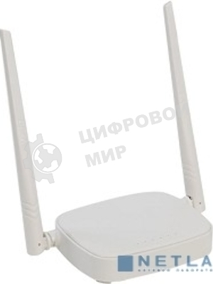 Сетевое оборудование Tenda N301 маршрутизатор 802.11n, до300Мбит/с, 2T2R, LAN: 3х10/100Мбит/с, WAN: 1х10/100Мбит/c, 2 внешние антенны 5дБи
