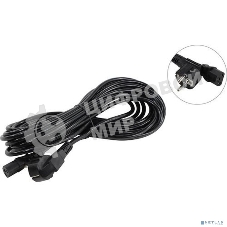 Кабель питания ExeGate Power PC-10P (Евровилка угловая Schuko->С13) VDE-250V-3*1.0-CU, 10A, 10м