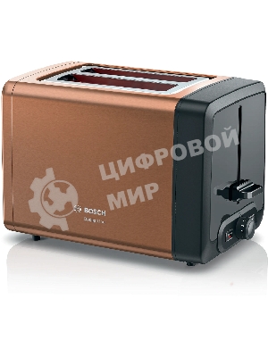 Тостер Bosch TAT4P429 медь, 970 Вт, 2 слота