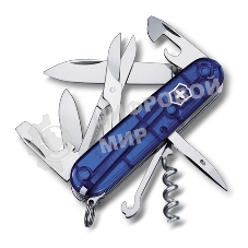 Нож перочинный Victorinox Climber (1.3703.T2) 91мм 14функций синий полупрозрачный карт.коробка