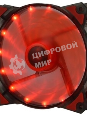 Вентилятор для корпуса Crown CMCF-12025S-1220 черный/красный, 120 мм, 1650 об/мин, 28 дБ, 3 pin
