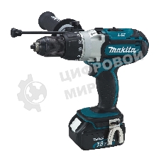 Дрель Makita DHP451RFE Дрель ак(уд), 18В,2х3Ач Li-ion,БЗП-13мм,0-300\0-600\0-1700об\м,80\40Нм,2.2кг,чем,подсветка