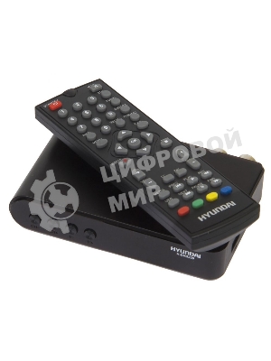 Приставка для цифрового ТВ Hyundai H-DVB200 черный, DVB-T2, DVB-T, DVB-C, HDMI, USB 2.0