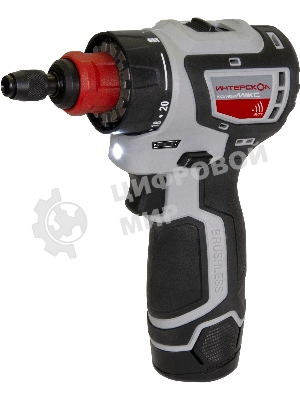 Дрель-шуруповерт ИНТЕРСКОЛ ДА-10/12В 36, 12 В, 2 Ач, 36 Нм, бесщеточный
