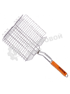 Решетка-гриль Camping Palisad 260х320х65 мм, объемная, хромир.