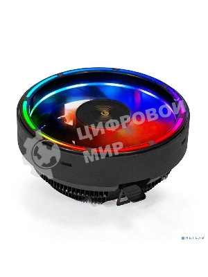 Кулер для процессора ExeGate Dark Magic EE126A-RGb черный, 120 мм, алюминий, 1800 об/мин, 18 дБ, 3 pin, 100 Вт, 95 мм
