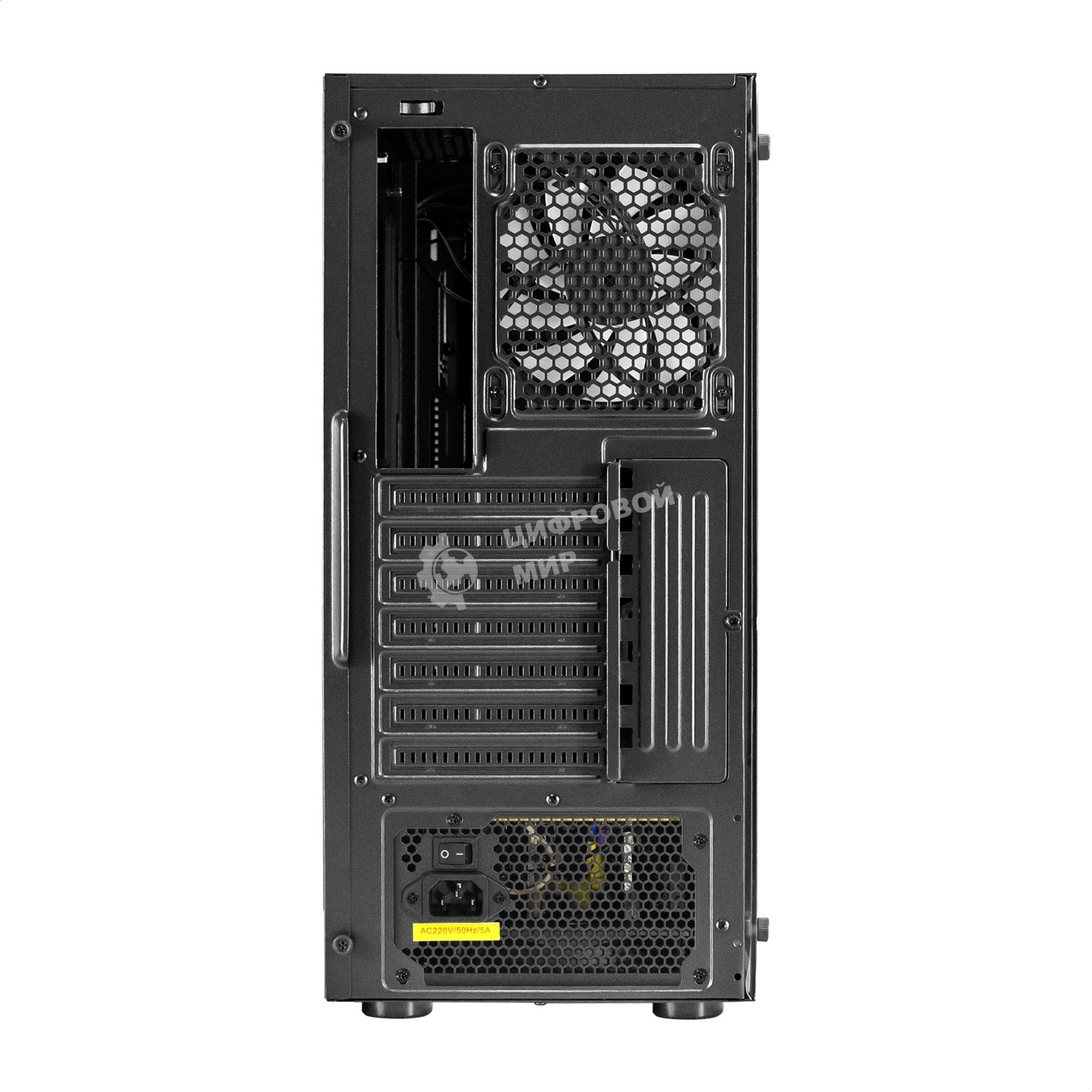 Компьютерный корпус Miditower ExeGate EVO-9211-700NPX (ATX, БП 700NPX с вент. 12см, с окном, 2хUSB+1хUSB3.0, HD аудио, черный, 1 вент. с RGb подсветкой)