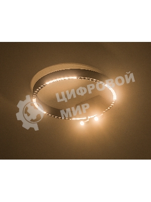 Потолочный светодиодный светильник Ambrella light FL5806/1+2 BK черный 25W 3000K/4200K/6400K D400*95 (без ПДУ)