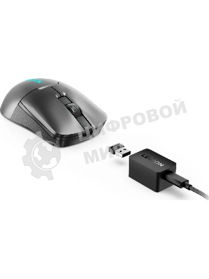 Мышь беспроводная Lenovo Legion M600s Qi Wireless Gaming темно-серый оптическая 19000dpi BT/Radio USB (GY51H47355)