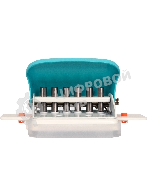 Дырокол Kw-Trio 099H9, до 5 листов, пластик бирюзовый, отверстий: 6