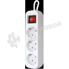 Удлинитель Defender S350 белый 5.0 м, 3 розетки 