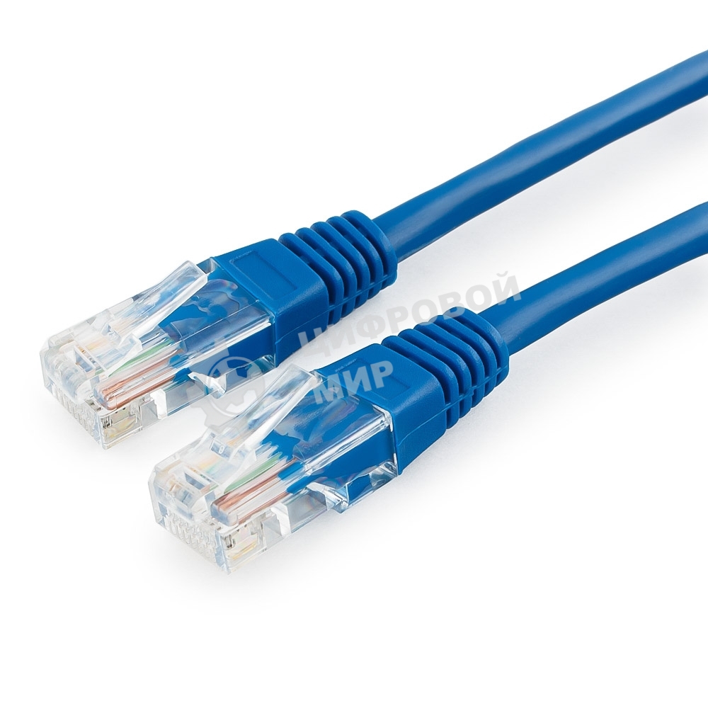 Патч-корд медный UTP Cablexpert PP10-15M/B cat.5e, 15м, литой, многожильный, синий