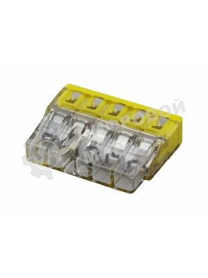 Клемма 5х(0.5-2.5мм) 5-х проводн. для распред. короб. (с контактн. пастой 