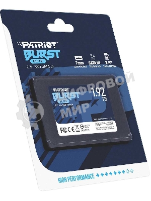 Накопитель SSD Patriot Burst Elite, 1.92Tb, SATA, 2.5