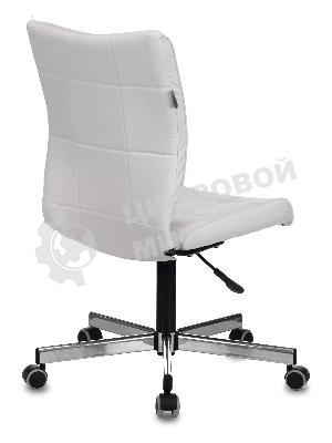 Кресло компьютерное Бюрократ CH-330M белый Lincoln 100, искусственная кожа, крестовина металл хром