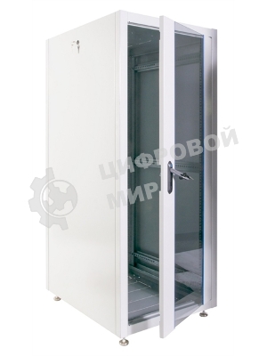 Шкаф телекоммуникационный напольный ЭКОНОМ 30U (600 × 800) дверь стекло, дверь металл