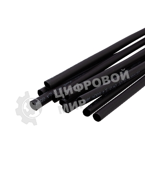 Трубка термоусаживаемая двухстенная клеевая Rexant 4.8/2.4мм (уп.10шт) по 1м черный
