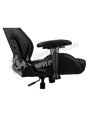 Кресло Knight Outrid Smile черный, экокожа, 120 кг, механизм качания