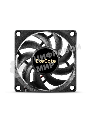 Вентилятор для корпуса ExeGate ExtraSilent ES07015S2P черный, 70 мм, 2000 об/мин, 18 дБ, 2 pin