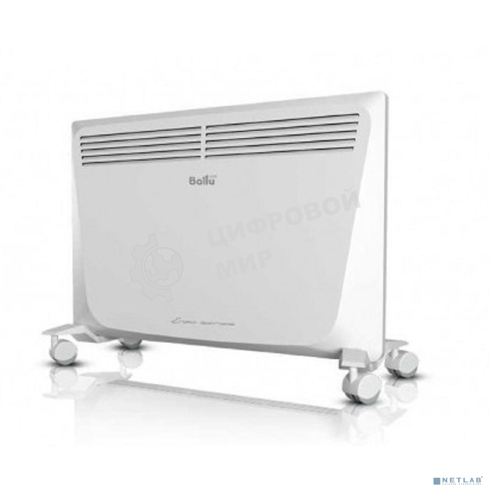 Конвектор электрический Ballu Enzo BEC/EZER-1000 белый, 1000 Вт, 15 м2, термостат, дисплей