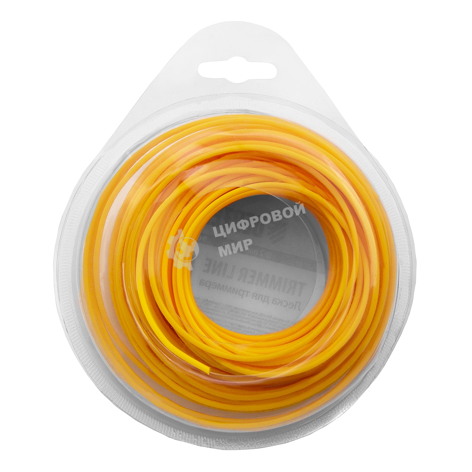 Леска для триммера Denzel квадратная, 2.0мм х 15м, блистер