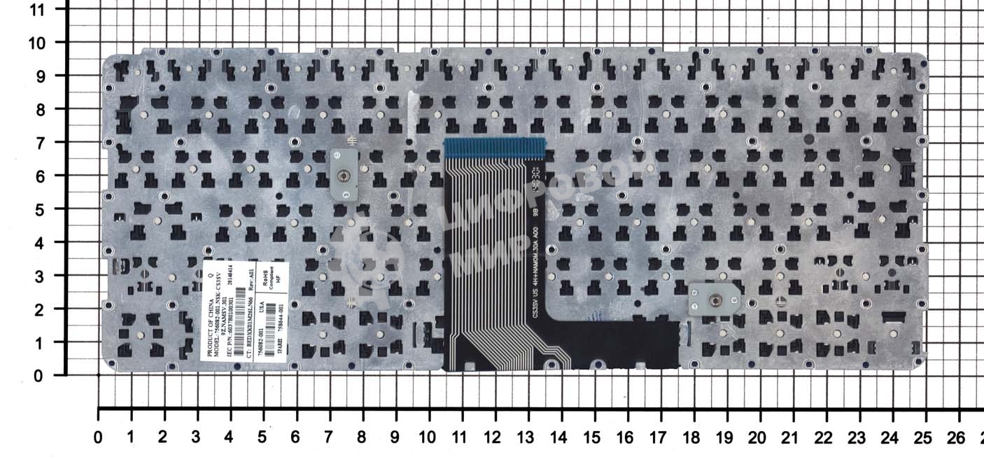 Клавиатура для ноутбука HP Pavilion Touchsmart 11 (11-e030sa) черная