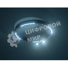 Потолочный светодиодный светильник Ambrella light FL5806/1+2 BK черный 25W 3000K/4200K/6400K D400*95 (без ПДУ)