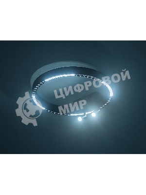 Потолочный светодиодный светильник Ambrella light FL5806/1+2 BK черный 25W 3000K/4200K/6400K D400*95 (без ПДУ)
