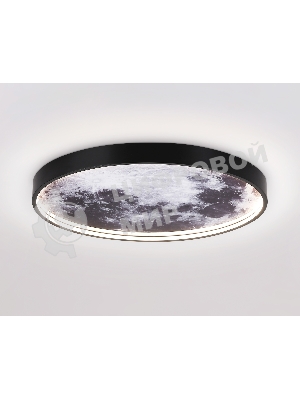Настенно-потолочный светодиодный светильник Ambrella light FW11112 BK черный 25W LED 3000-6400K D400*38