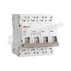 Автоматический выключатель EKF M634403C 4P 3А (C) 4,5kA ВА 47-63N PROxima