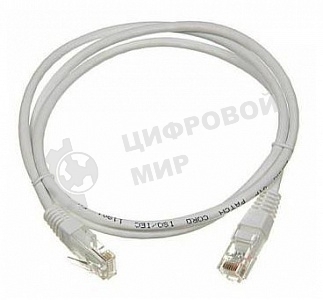 Патч-корд LANMASTER UTP LAN-PC45/U5E-3.0-GY вилка RJ-45-вилка RJ-45 cat.5е 3м серый LSZH (уп.:1шт)