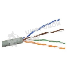 Кабель TWT UTP, 4 пары, Кат.5e, PVC, серый, 100 метров