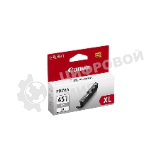 Картридж струйный Canon CLI-451XLGY серый, 780 стр. (повышенной емкости), для PIXMA iP7240, MG5440, 6340