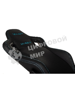 Кресло Knight Outrid Smile черный, экокожа, 120 кг, механизм качания