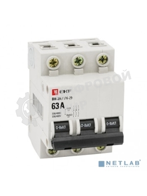 Выключатель нагрузки EKF SL29-3-63-bas 3P 63А ВН-29 EKF Basic