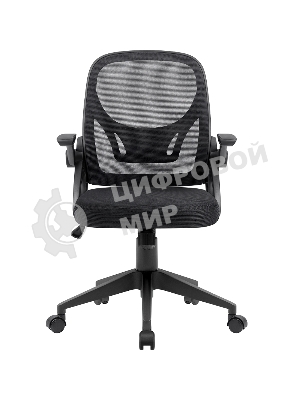 Кресло Defender Office черный, сетка, 120 кг, регулируемые подлокотники