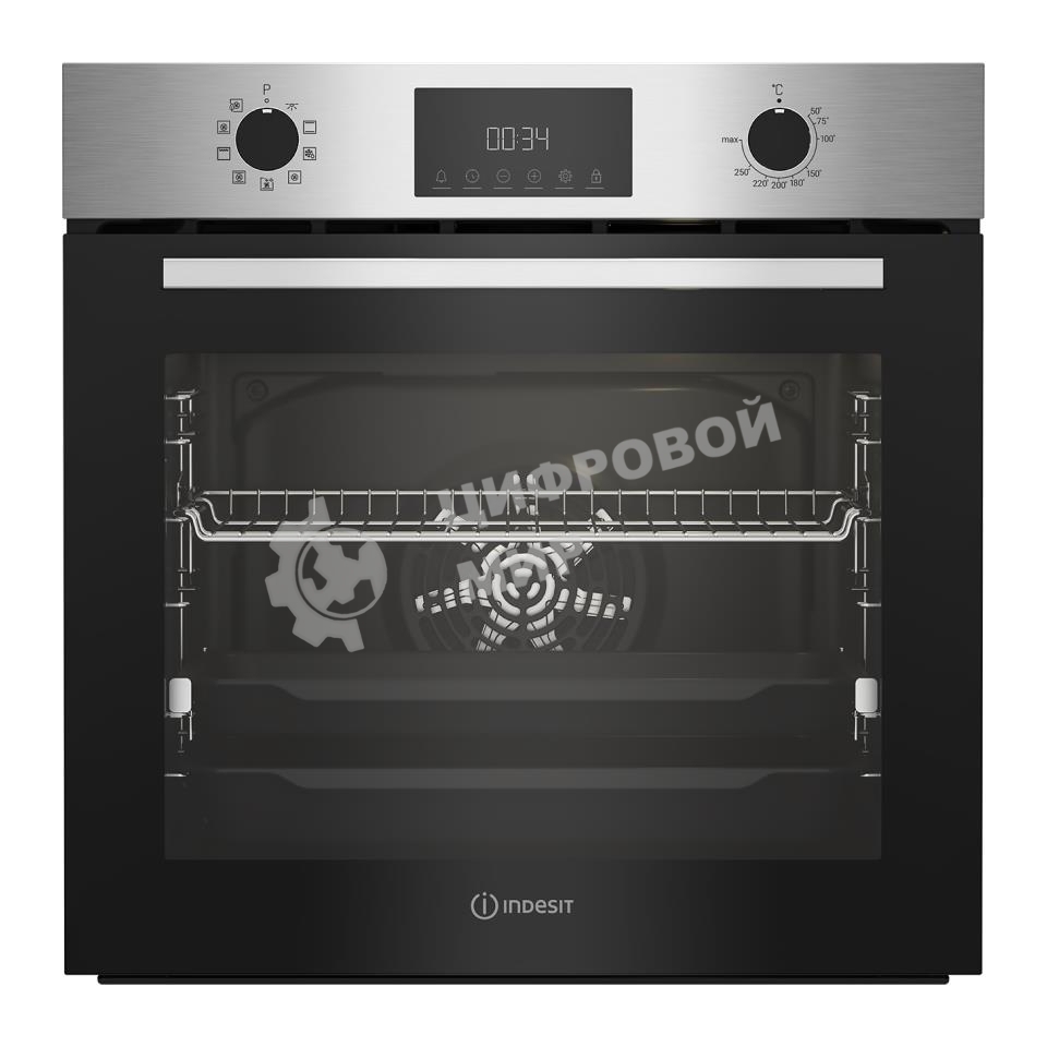 Духовой шкаф Электрический Indesit IFE 3841 J IX нержавеющая сталь