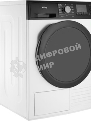 Сушильная машина Korting KD 69 IHP белый, 9 кг, сушка - тепловой насос, программ - 15, 59.6 x 85 x 64 см