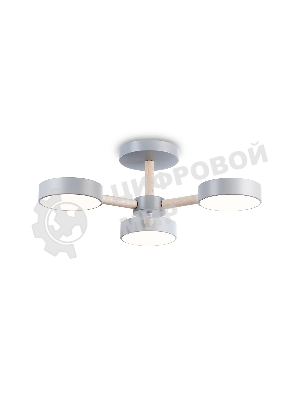 Светильник Ambrella light FL4822/3 GR серый 3000K-6400K 40W D580*160 (ПДУ ИК)