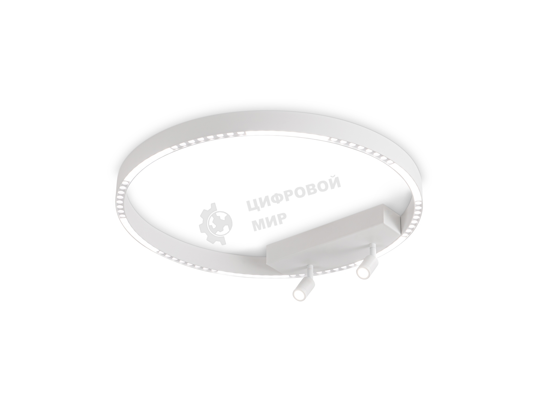 Потолочный светодиодный светильник Ambrella light FL5807/1+2 WH белый 40W 3000K/4200K/6400K D600*95 (без ПДУ)