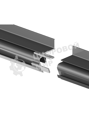 Алюминиевый профиль Ambrella light GP4100BK черный 2000*26*34