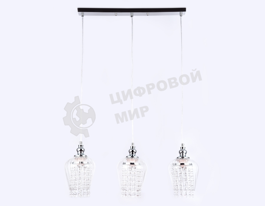 Светильник Ambrella light TR3612/3 CH/CL хром/прозрачный E27/3 max 40W 570*140*920