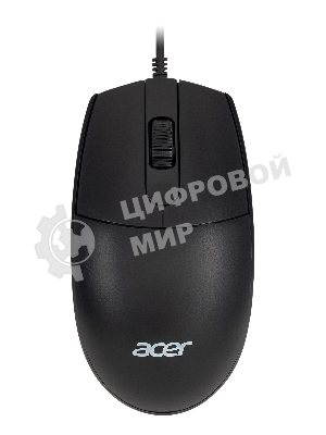 Комплект клавиатура+мышь Acer OMW141 проводной, USB, 1200 DPI, чёрный